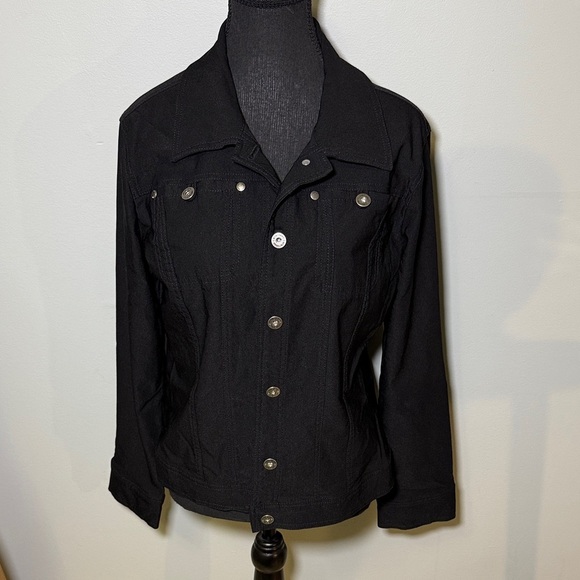 Simon Chang Charcoal Denim Jacket - Picture 1 of 8